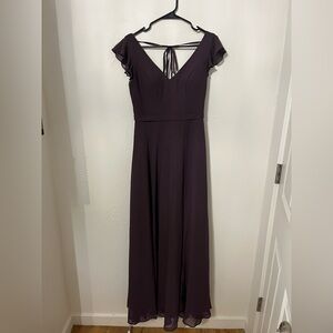 Plum Azazie Bridesmaid Dress
